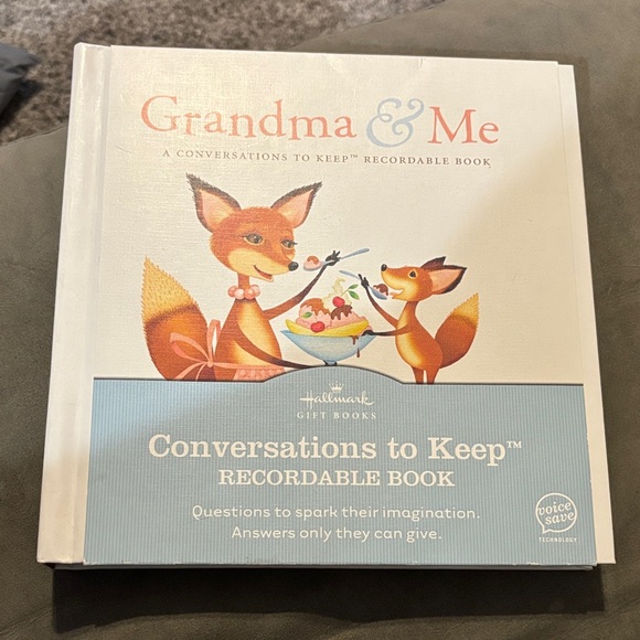 Hallmark Other - Hallmark Conversations to Keep Recordable Book - Orange and Blue